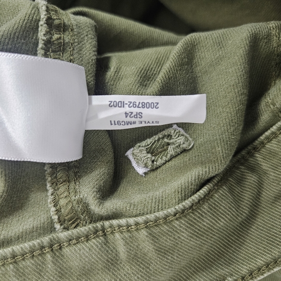 Madewell The Perfect Vintage Fatigue Short Size 26 Green - Picture 7 of 7